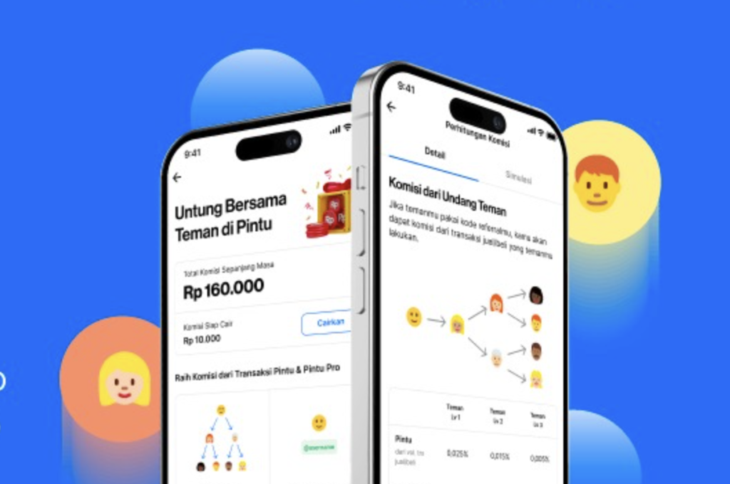 PINTU Tingkatkan Komisi Referral, Perluas Akses Investasi Crypto di Indonesia