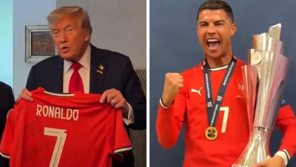 Ketika Donald Trump Dapat Hadiah Spesial dari Cristiano Ronaldo