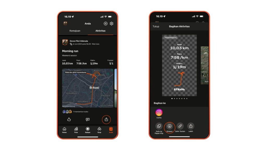 Tips Menampilkan Catatan Aktivitas Strava Lewat Video Konten