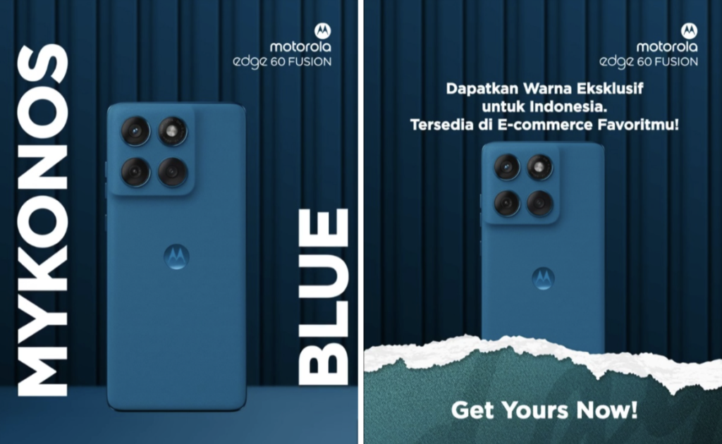 Makin Stylish, Motorola Edge 60 Fusion Hadir dengan Warna Baru