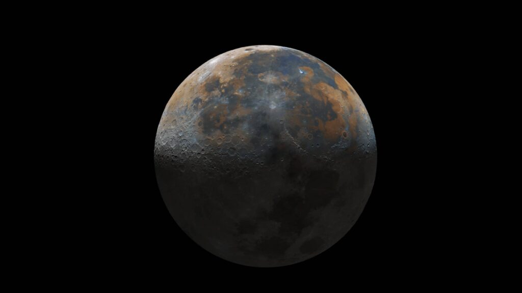 Menakjubkan! Ini Potret Bulan Paling Detail dari “Last Quarter Mineral Moon”